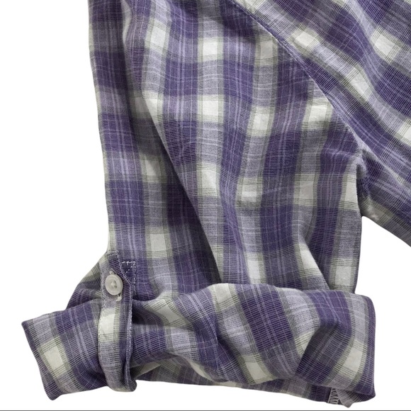 Carhartt for Women Plaid Tartan Blouse Button Up Shirt Top - Picture 6 of 12